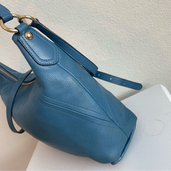 MICHAEL KORS Blue Hobo Nolita Aria Shoulder Bag Fulton Bedford Crossbody - Picture 8 of 11